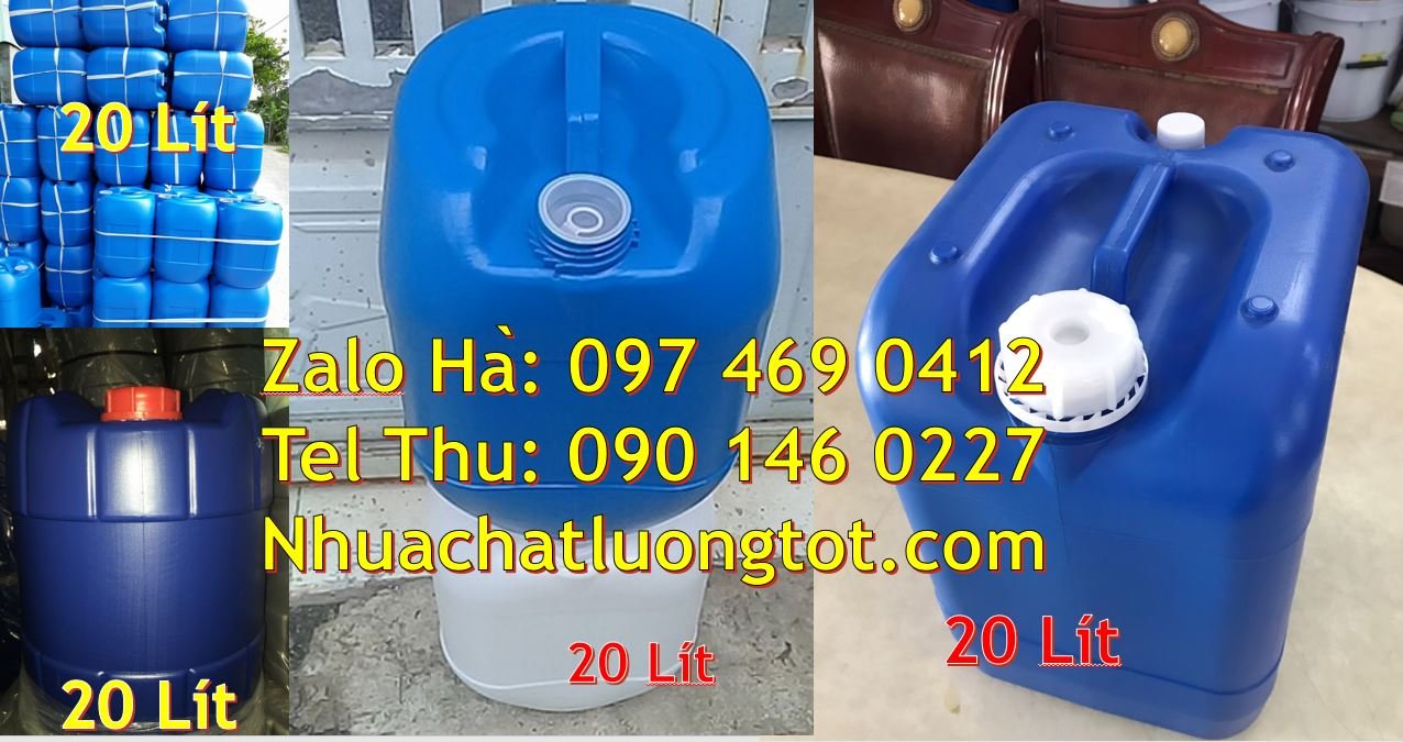 Bán can nhựa 25l có nắp thoát khí đựng nước tẩy rửa,can nhựa 20l màu đ