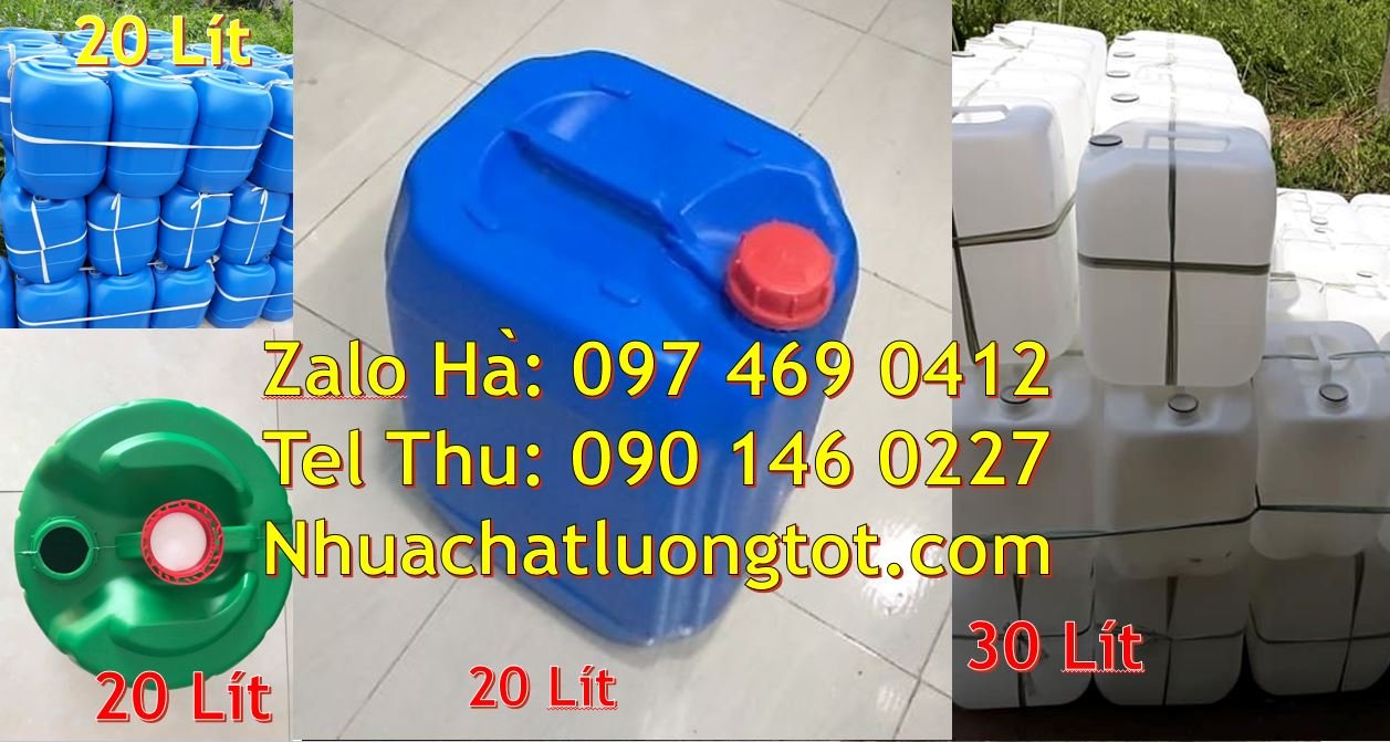 Bán can nhựa 25l có nắp thoát khí đựng nước tẩy rửa,can nhựa 20l màu đ