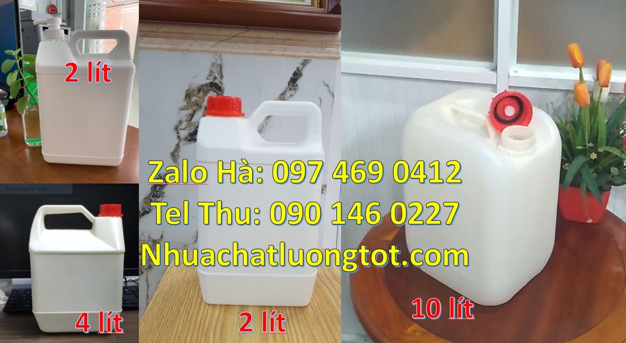 Bán can nhựa 10l có nắp thoát khí đựng nước mắm,can nhựa 2l đựng tương
