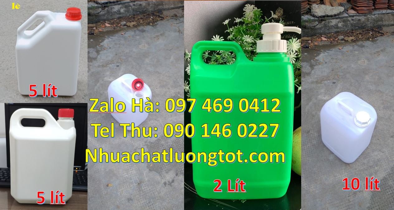 Bán can nhựa 10l có nắp thoát khí đựng nước mắm,can nhựa 2l đựng tương