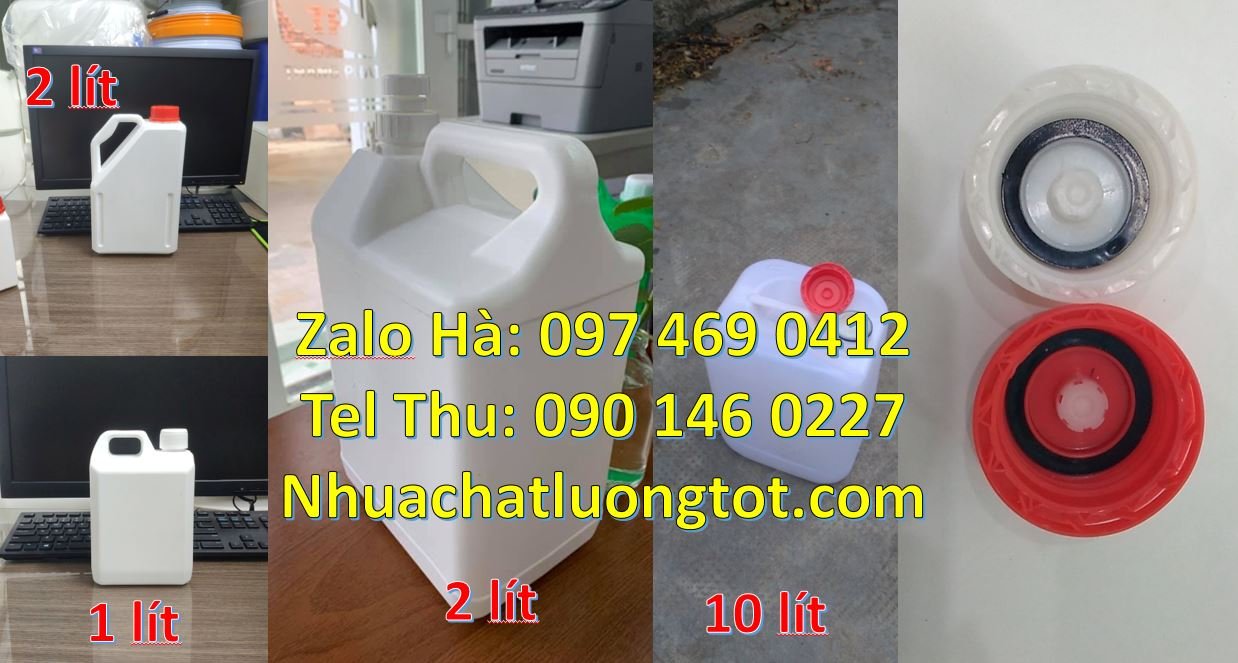 Bán can nhựa 10l có nắp thoát khí đựng nước mắm,can nhựa 2l đựng tương