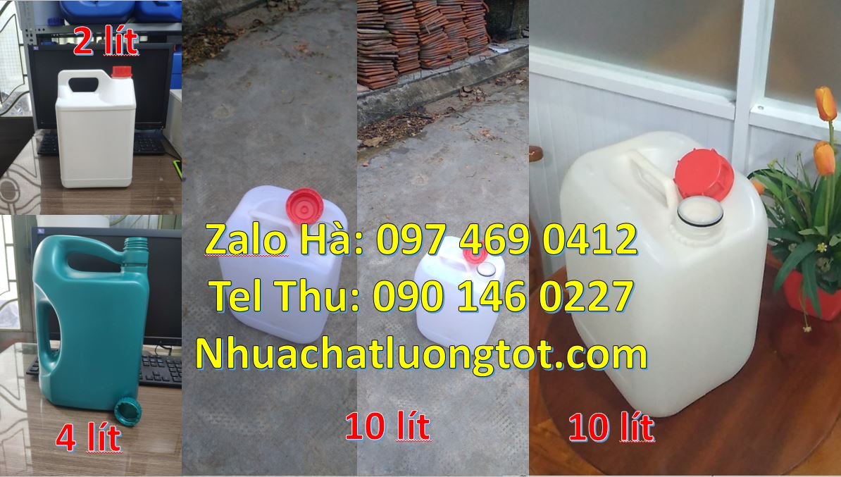 Bán can nhựa 10l có nắp thoát khí đựng nước mắm,can nhựa 2l đựng tương