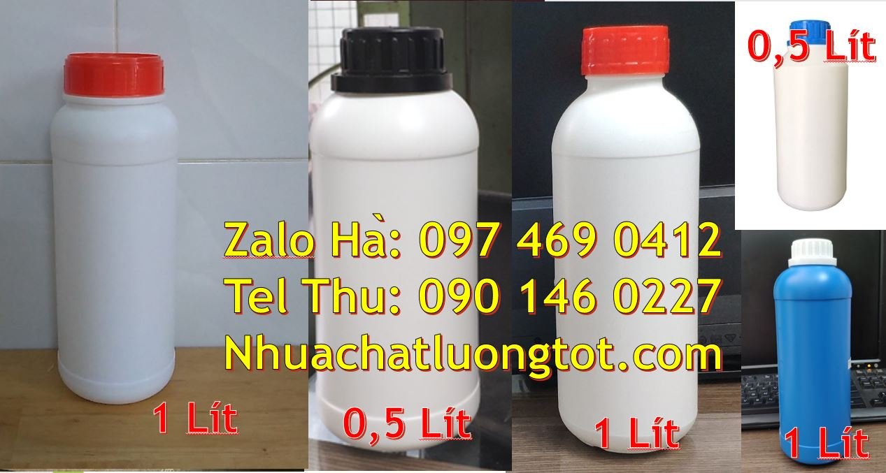 Bán chai nhựa 1l có nắp thoát khí giá rẻ,chai nhựa 0.5l nắp vặn mới
