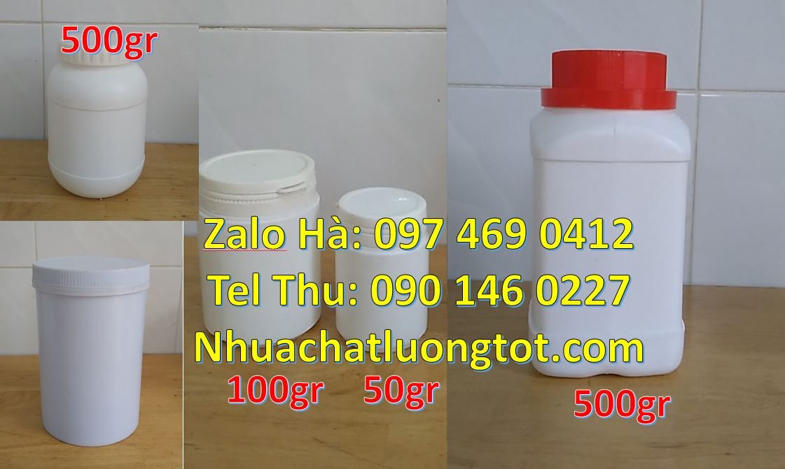 Bán hũ nhựa 1kg đựng mứt,hũ nhựa 0.5kg đựng gia vị nấu ăn bột ngọt đươ