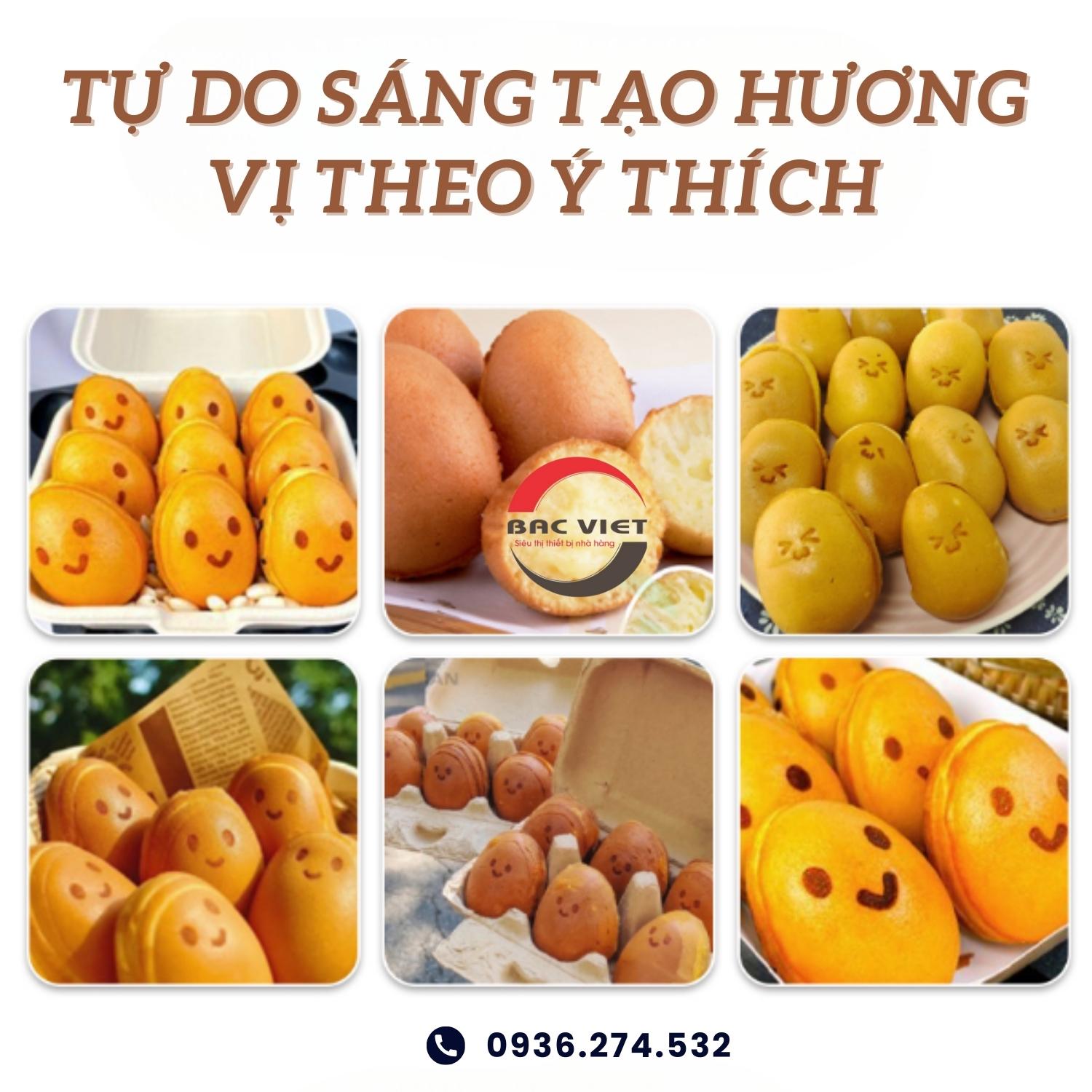 Máy làm bánh hình quả trứng siêu đáng yêu