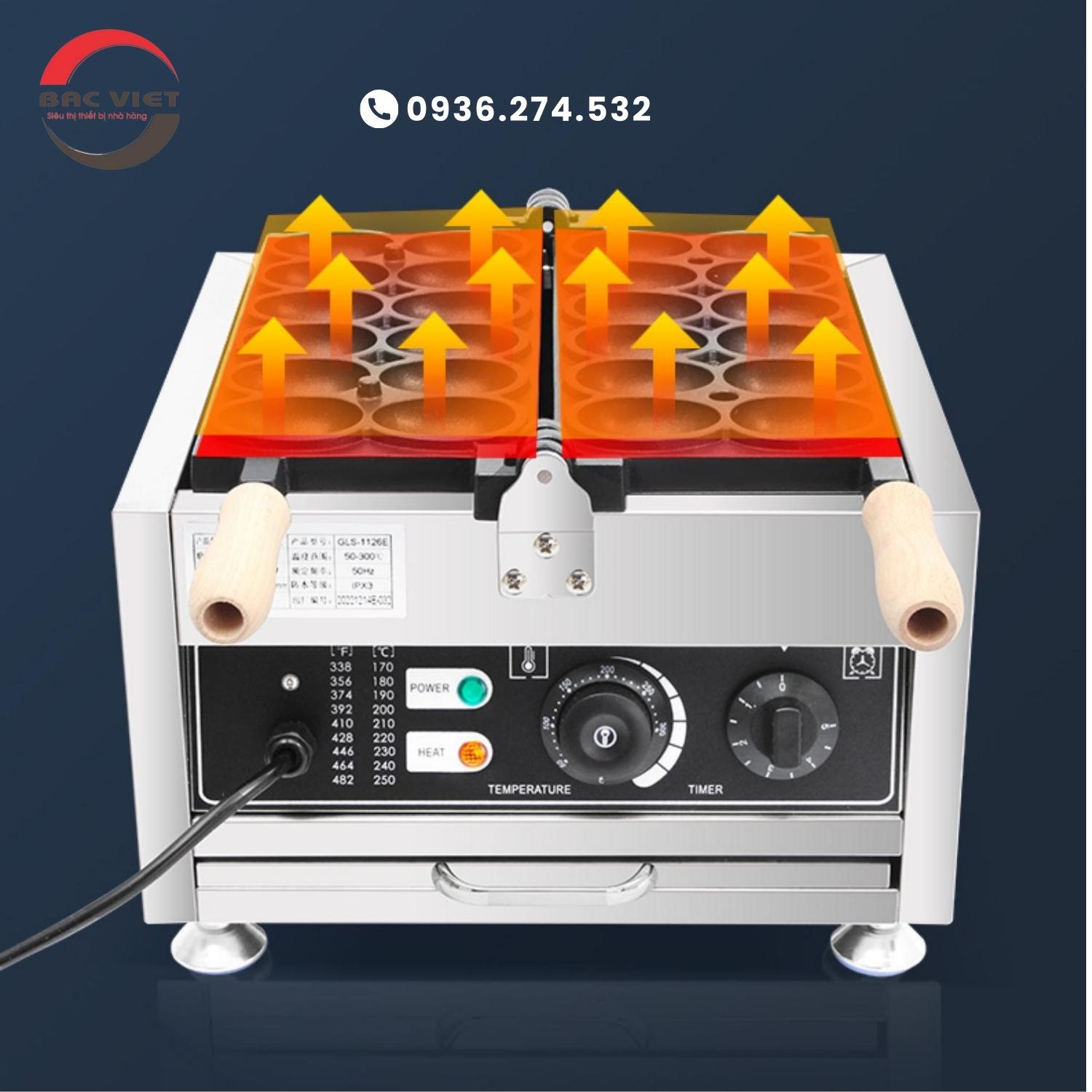 Máy làm bánh hình quả trứng siêu đáng yêu
