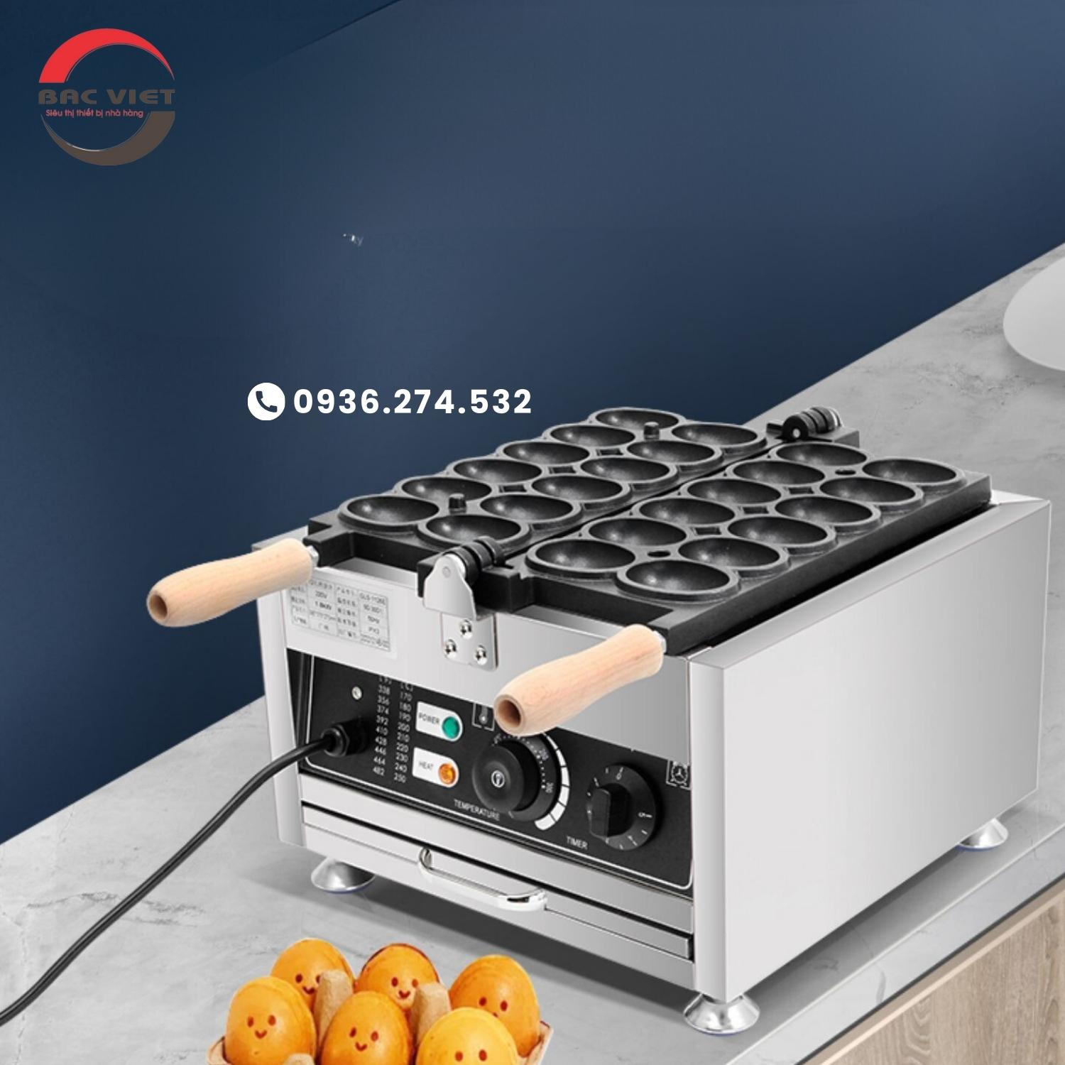 Máy làm bánh hình quả trứng siêu đáng yêu