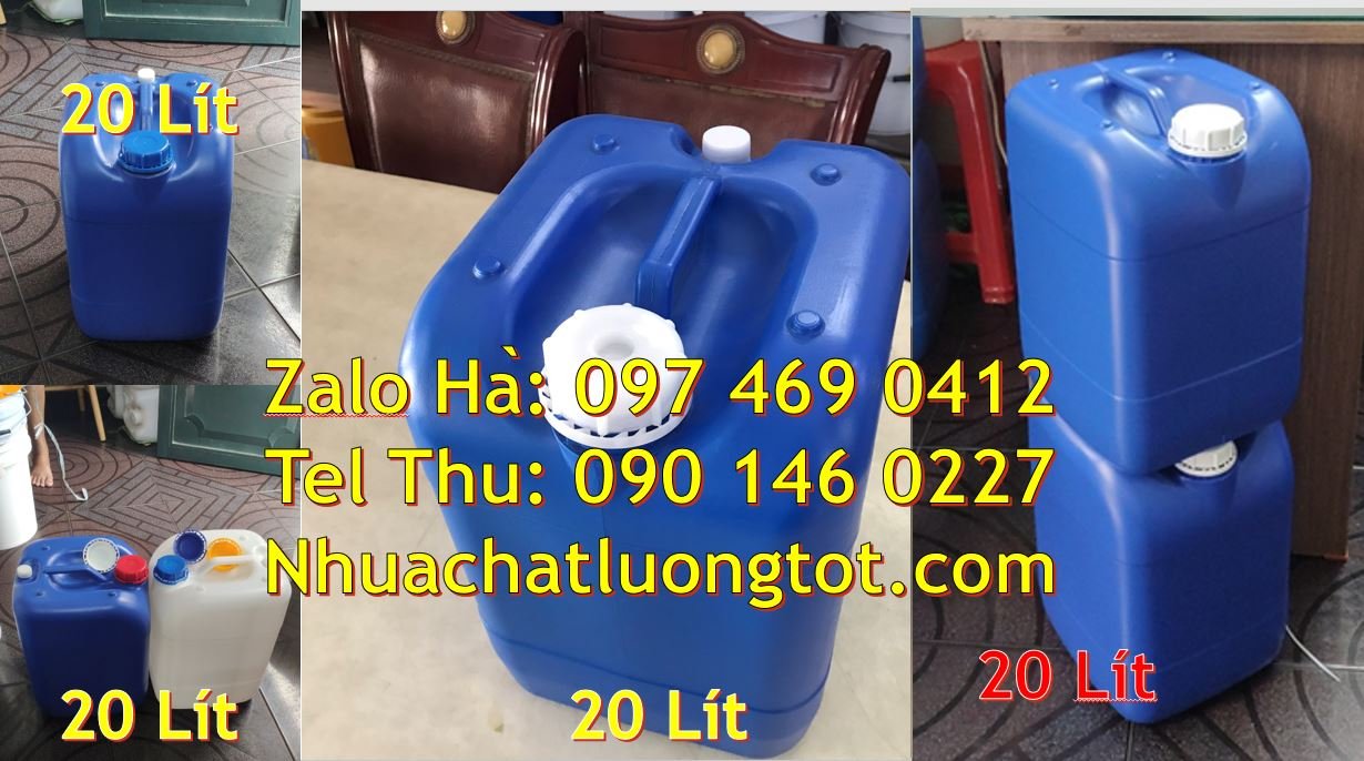 Bán can nhựa 20l có nắp thoát khí giá rẻ,can nhựa 18l đựng hóa chất ta