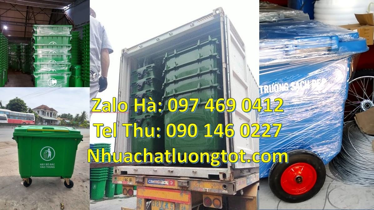 Bán xe thu gom rác cỡ lớn 660l giá rẻ,xe thu gom rác 1000l có 3 bánh h