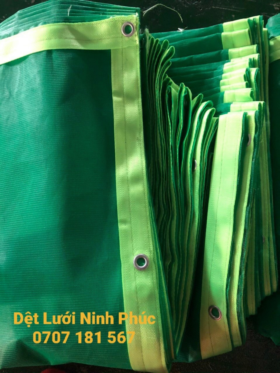 Thành phẩm Lưới chắn lan can rào chắn công trình