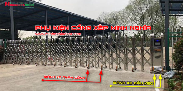 Bánh xe cổng tự động - Bánh xe cổng xếp D 23mm