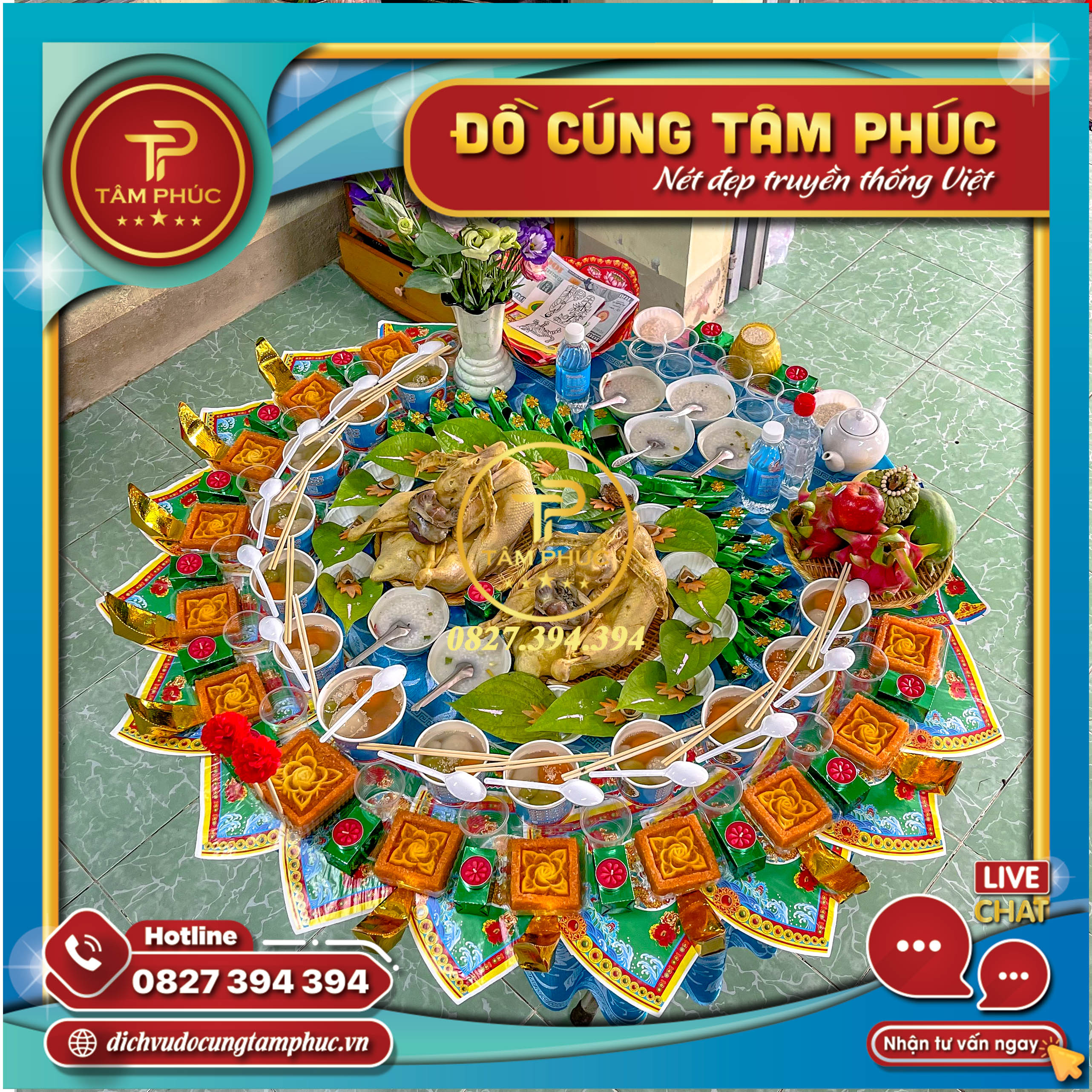 Mâm cúng Mụ cho bé Trai và bé Gái trọn gói.