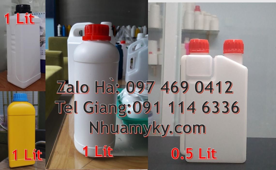 Bán chai nhựa 1l có nắp thoát khí giá rẻ,chai nhựa 0.5l có nắp vặn màu
