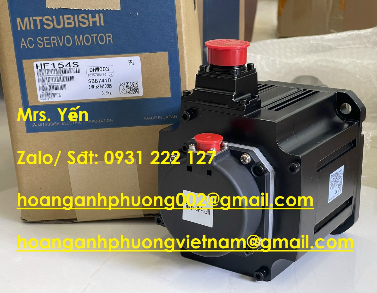 Nhận ngay báo giá HF154S Động cơ 1.5kw Mitsubishi mới 100%