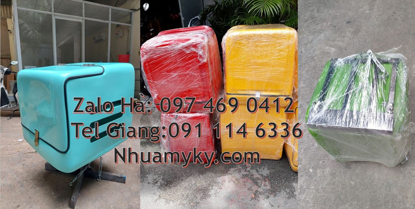 Bán thùng giao hàng đằng sau xe máy,thùng giao đồ ăn nước uống sau xe