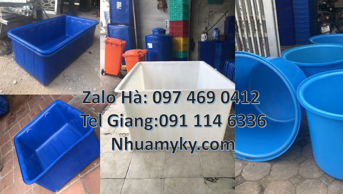 Bán thùng nhựa tròn 2000l chứa nước,thùng nhựa chữ nhật 1000l nuôi trô
