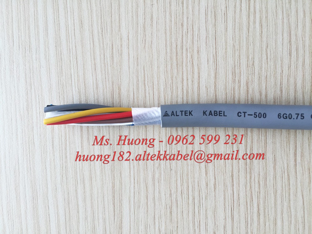Cáp điều khiển 6 lõi Altek kabel 0.5, 0.75, 1.0, 1.5 mm2