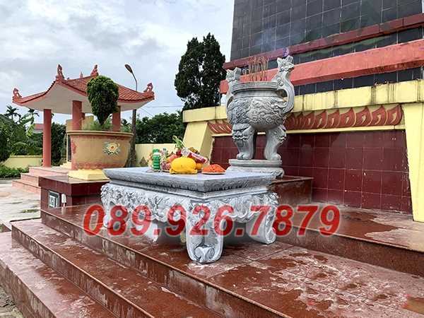 Những mẫu bàn thờ đá nghĩa trang, lăng mộ, chùa miếu đẹp bán Long An