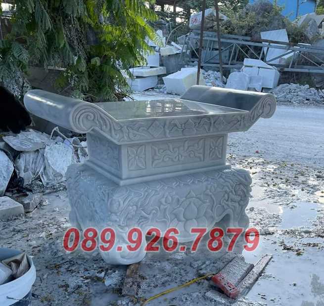 Thanh lý 44+ mẫu bàn lễ đá, bàn thờ đá hoa văn đẹp giá rẻ ở Tiền Giang