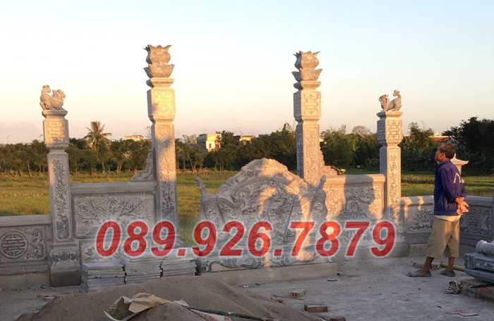 Bình phong đá - Mẫu bình phong đá khu nhà mồ đẹp bán An Giang