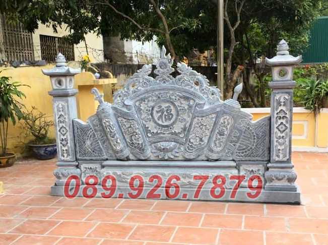 Cuôn thư đá - Mẫu cuốn thư đá nhà chùa, miếu, lăng mộ bán Bạc Liêu