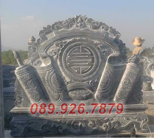 Cuôn thư đá - Mẫu cuốn thư đá nhà chùa, miếu, lăng mộ bán Bạc Liêu