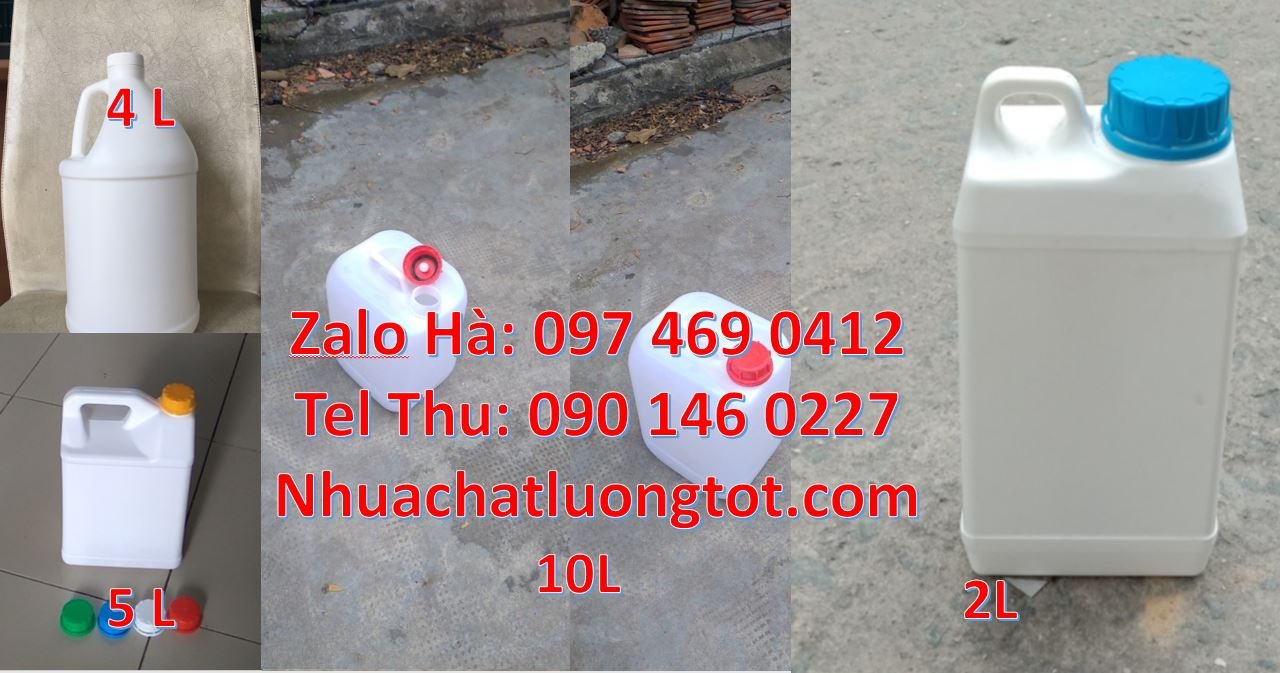 Bán can nhựa 10l có nắp thoát khí đựng hóa chất,can nhựa 5l đựng nước
