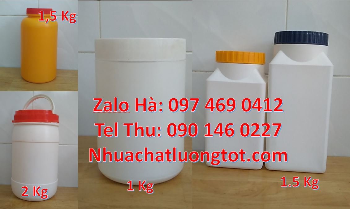 Bán hũ nhựa đựng mỹ phẩm 1kg,hũ nhựa 1kg đựng nước tương giá rẻ hcm