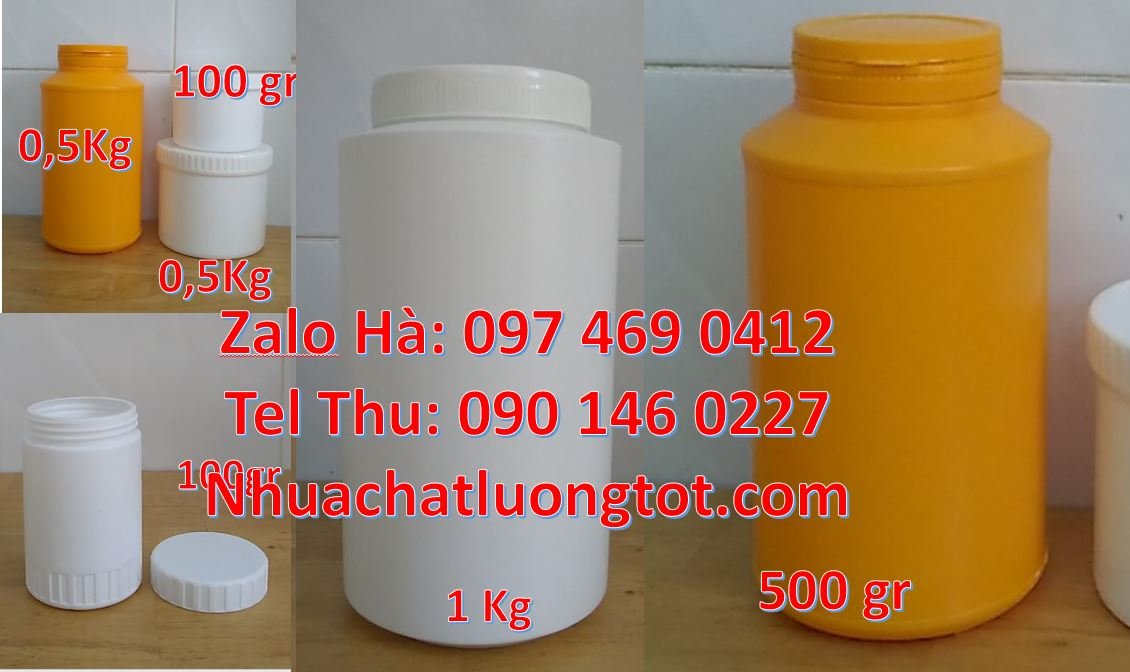 Bán hũ nhựa đựng mỹ phẩm 1kg,hũ nhựa 1kg đựng nước tương giá rẻ hcm
