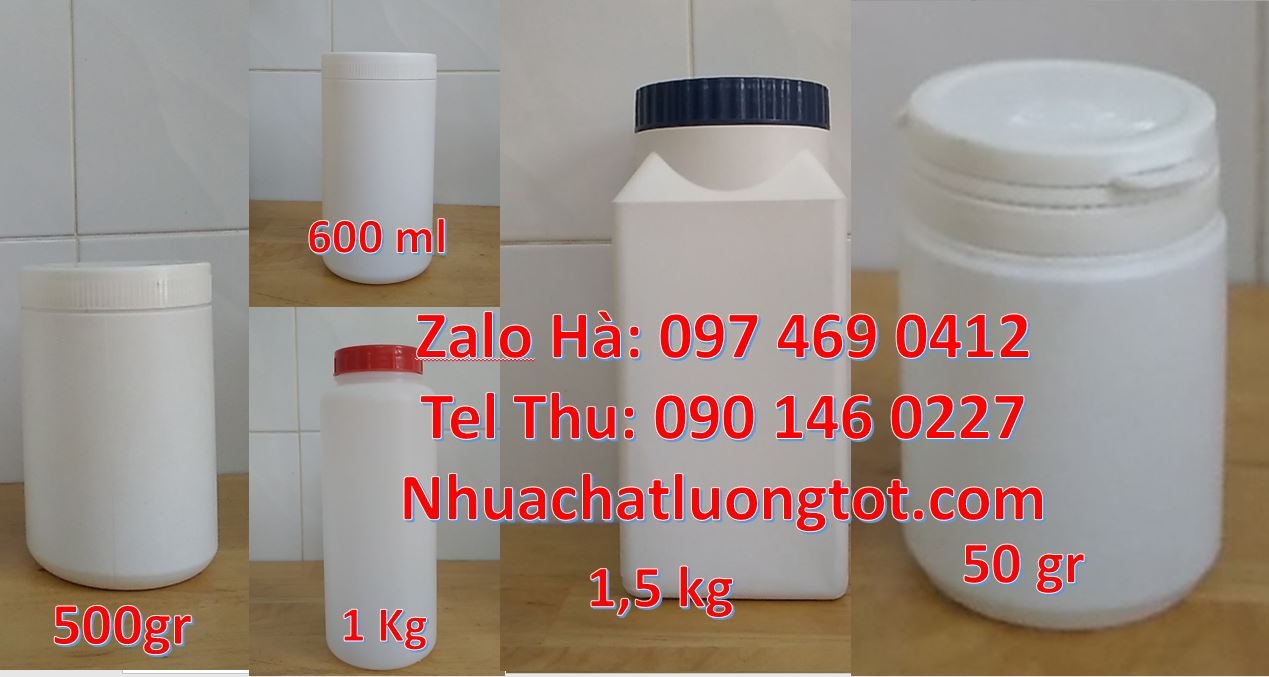 Bán hũ nhựa đựng mỹ phẩm 1kg,hũ nhựa 1kg đựng nước tương giá rẻ hcm