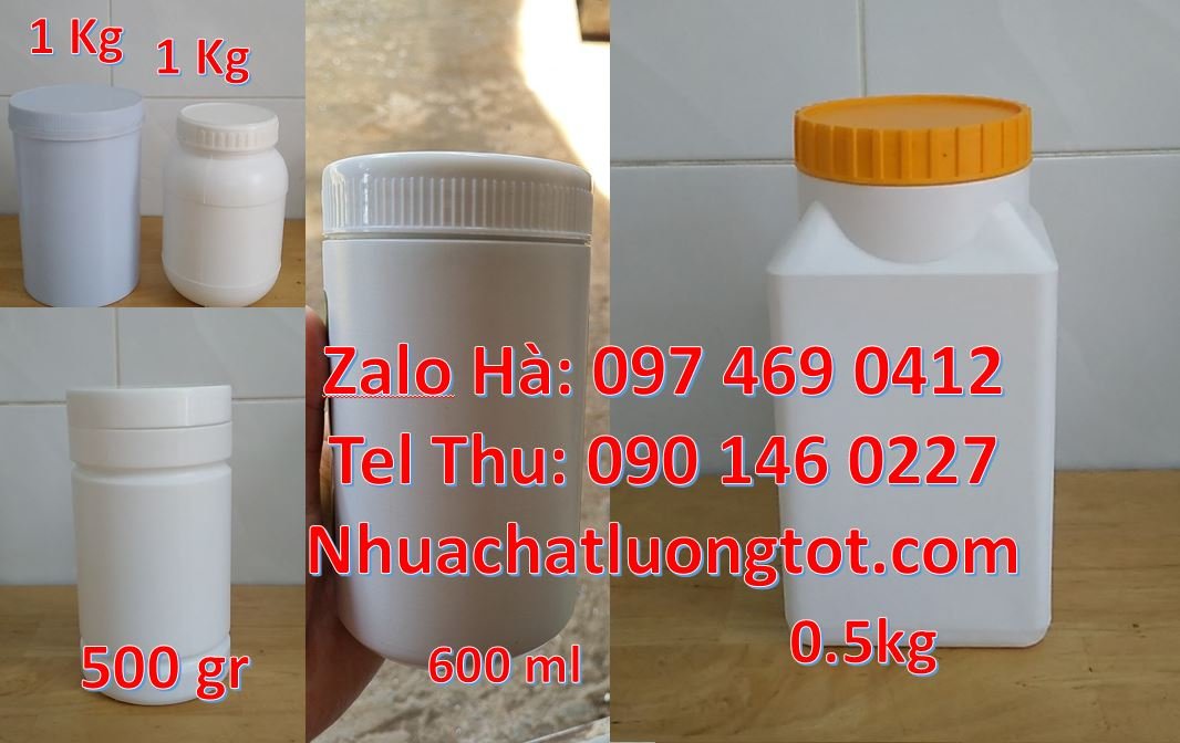 Bán hũ nhựa đựng mỹ phẩm 1kg,hũ nhựa 1kg đựng nước tương giá rẻ hcm