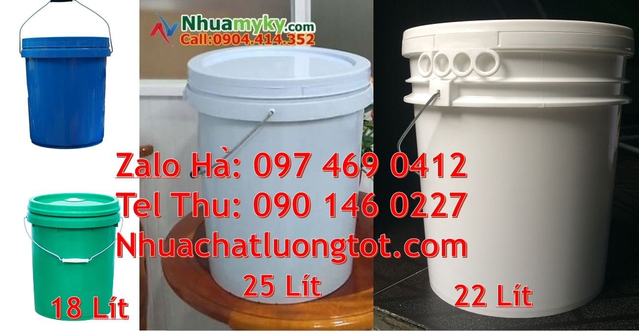 Bán thùng đựng sơn 30l có quai sắt,thùng sơn 18l có nắp chiết rót giá