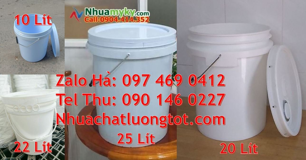Bán thùng đựng sơn 30l có quai sắt,thùng sơn 18l có nắp chiết rót giá
