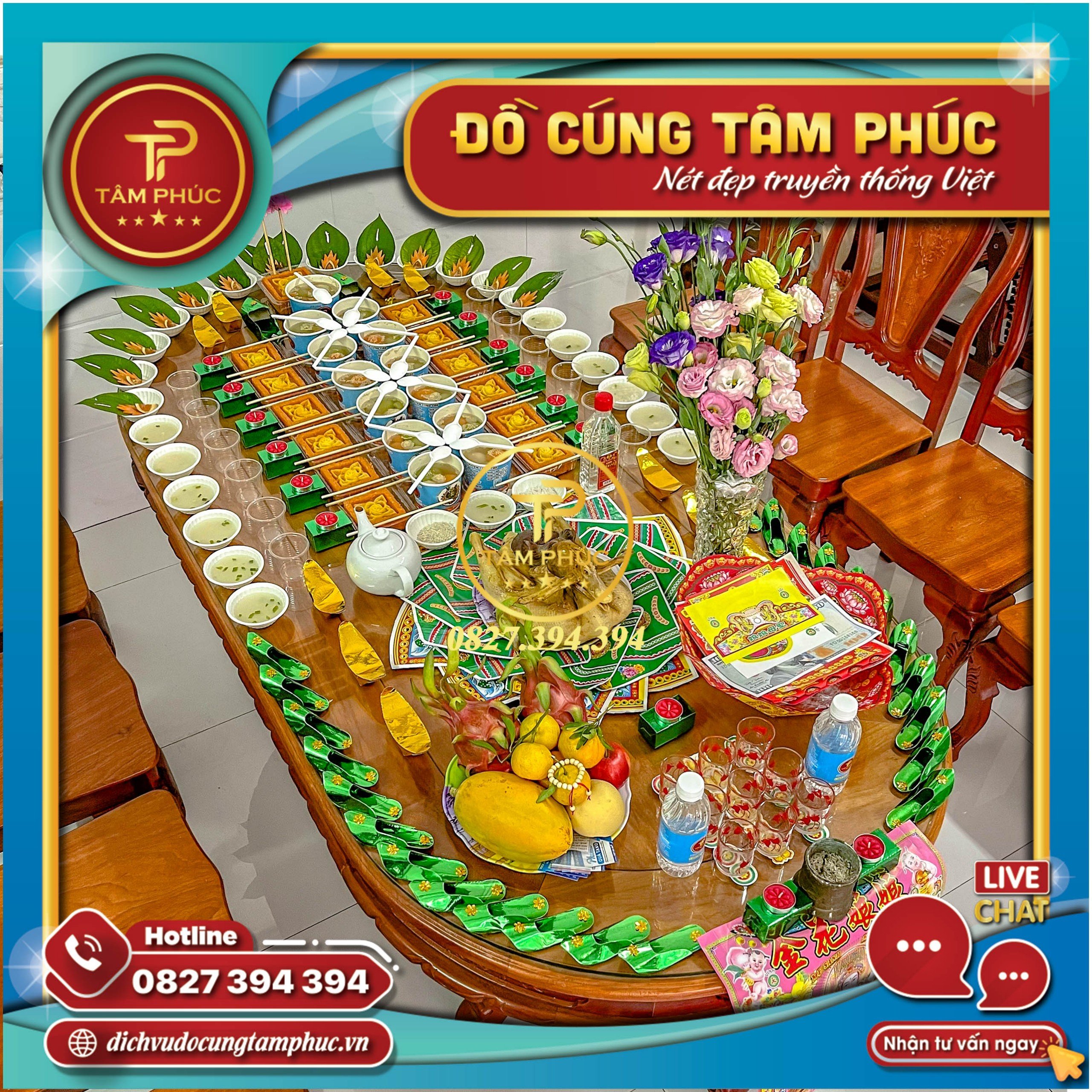 Dịch vụ mâm cúng Căn - Đầy Tháng - Thôi Nôi cho các bé.