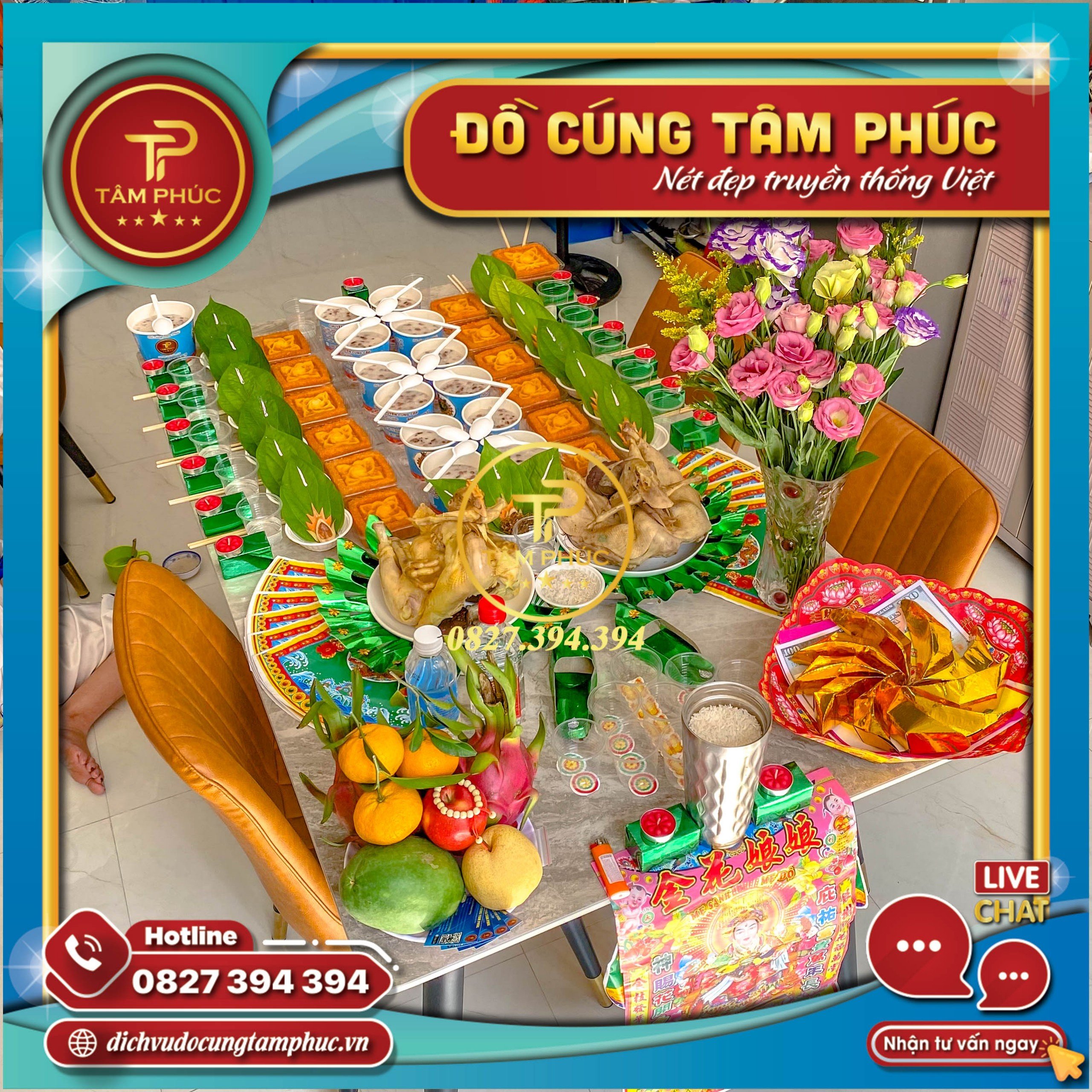 Dịch vụ mâm cúng Căn - Đầy Tháng - Thôi Nôi cho các bé.