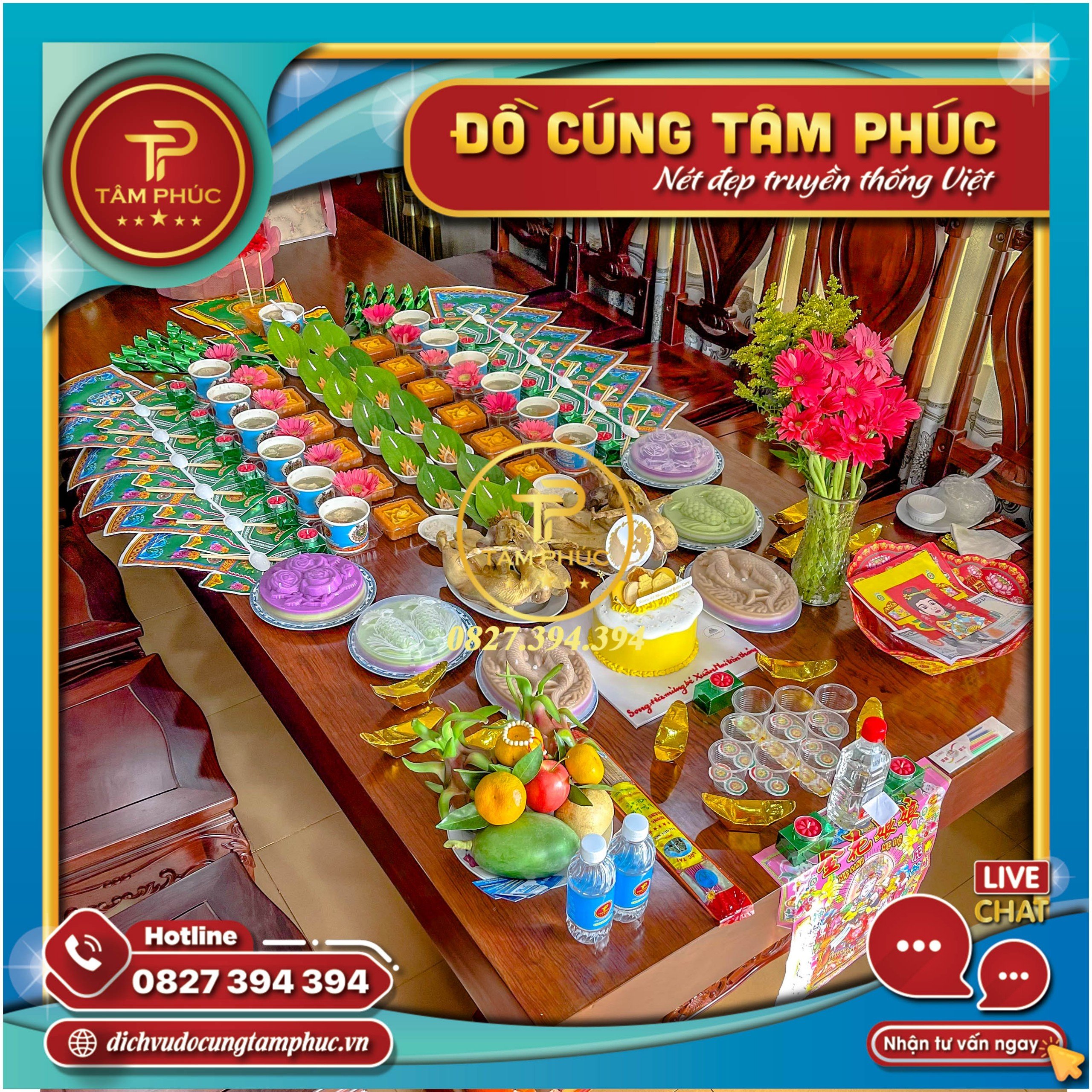 Dịch vụ mâm cúng Căn - Đầy Tháng - Thôi Nôi cho các bé.