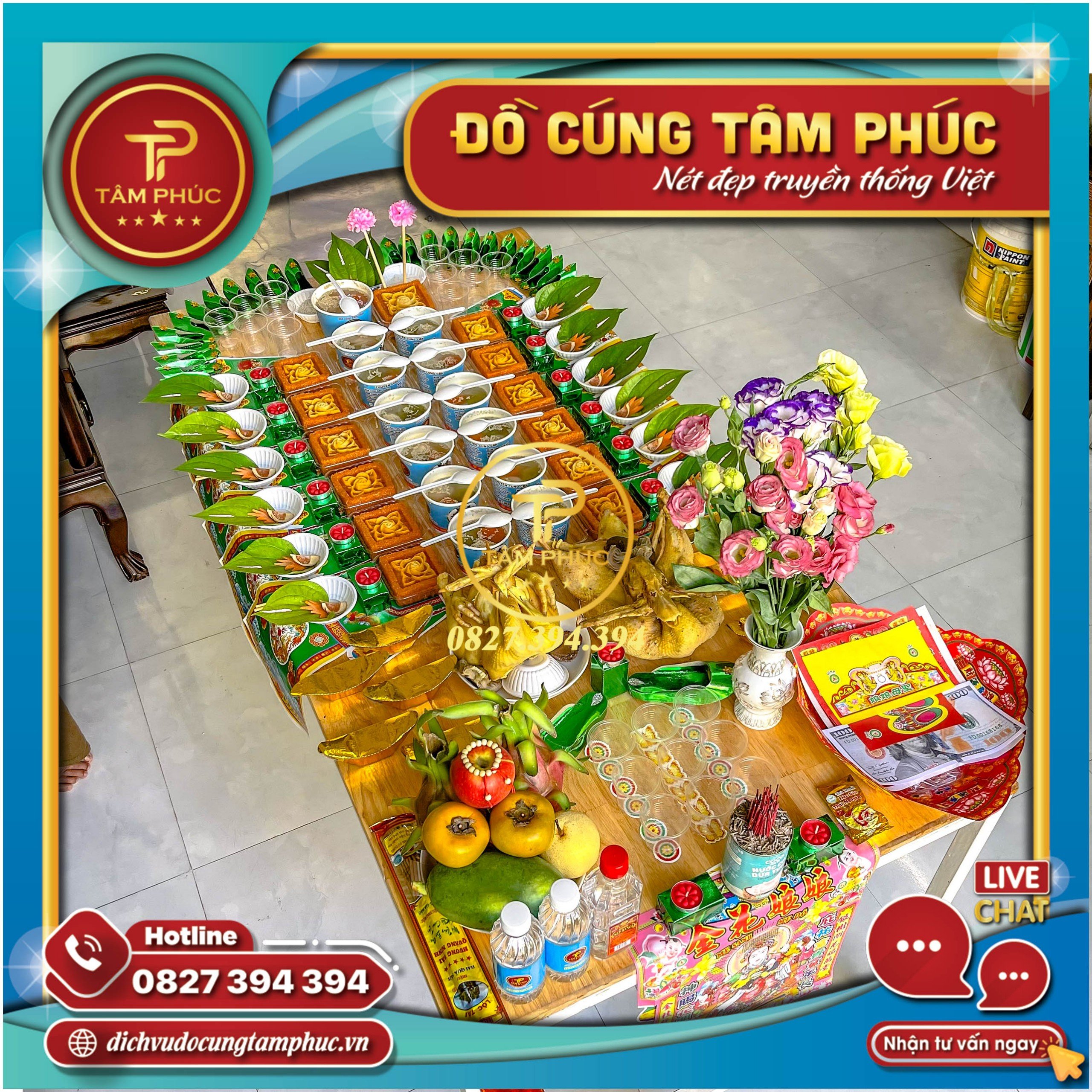 Dịch vụ mâm cúng Căn - Đầy Tháng - Thôi Nôi cho các bé.