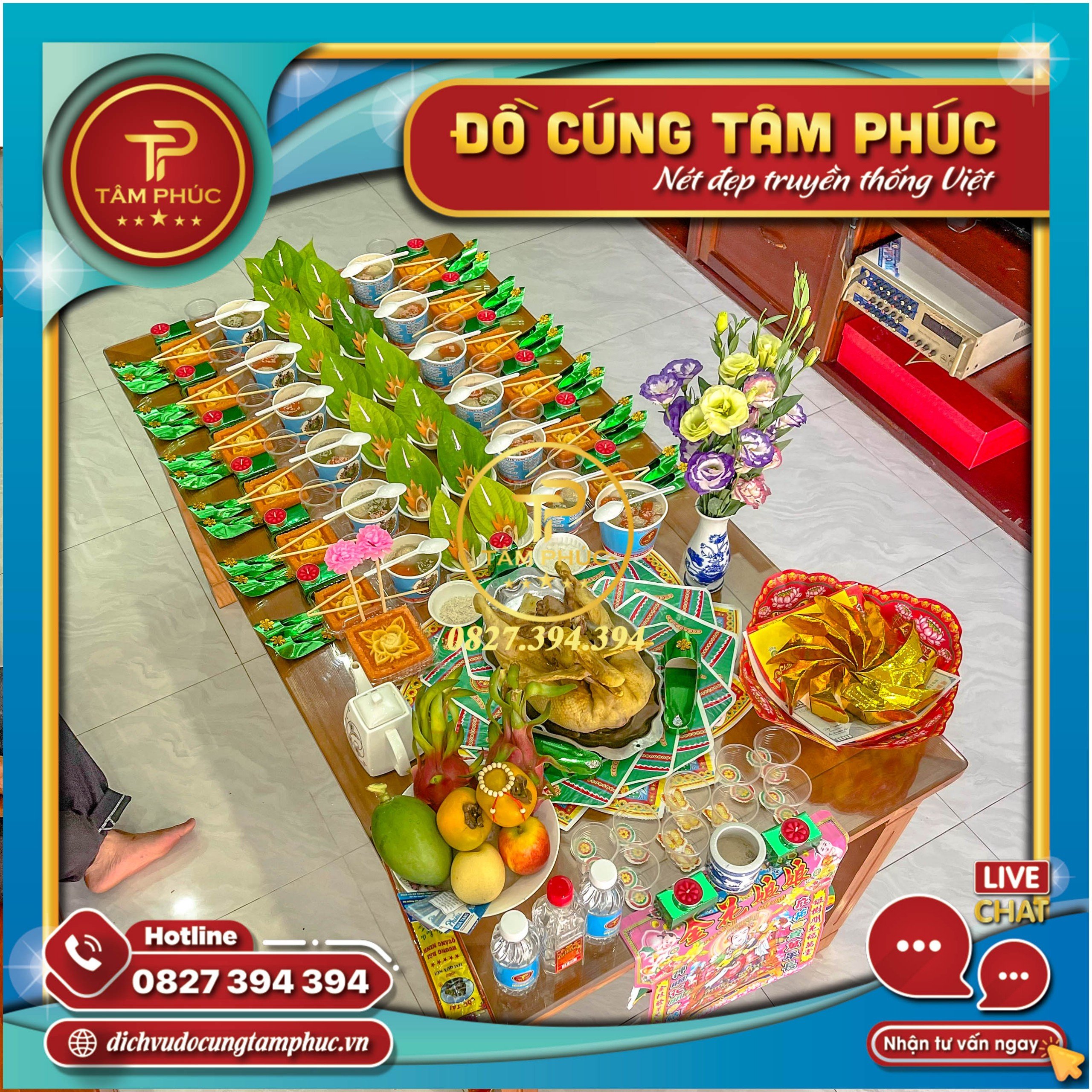 Dịch vụ mâm cúng Căn - Đầy Tháng - Thôi Nôi cho các bé.