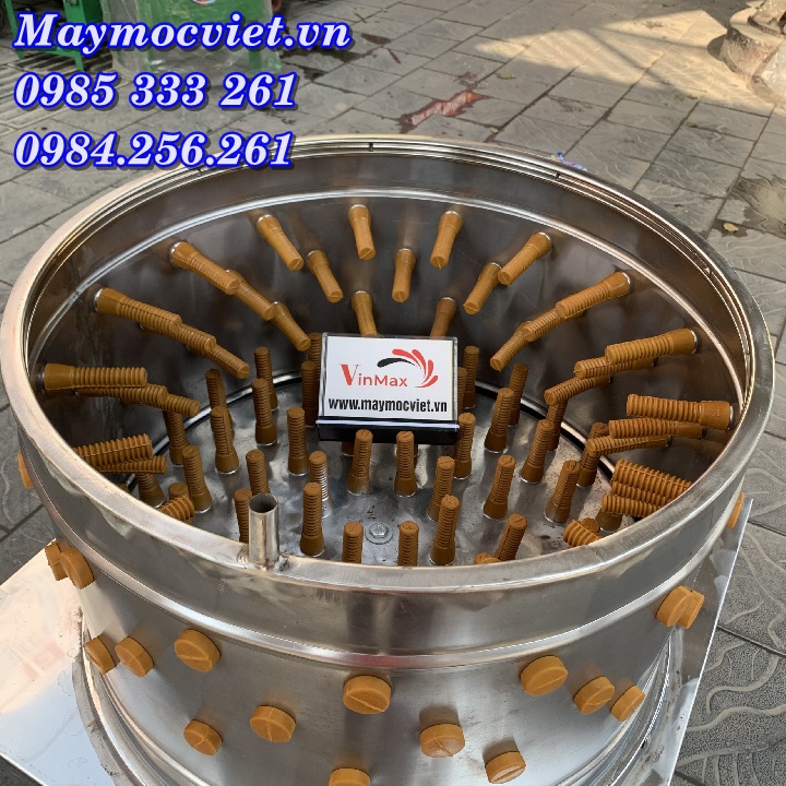 Máy vặt lông gà phi 60cm vặt 3 đến 5 con/ mẻ, vặt nhanh chỉ 30s