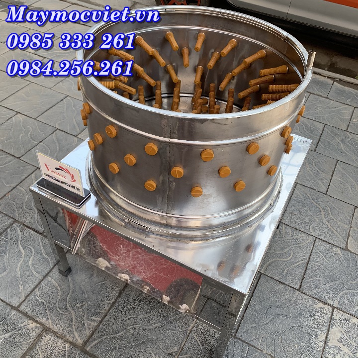 Máy vặt lông gà phi 60cm vặt 3 đến 5 con/ mẻ, vặt nhanh chỉ 30s