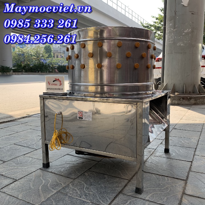Máy vặt lông gà phi 60cm Vinmax sạch nhanh, giá rẻ, cao cấp