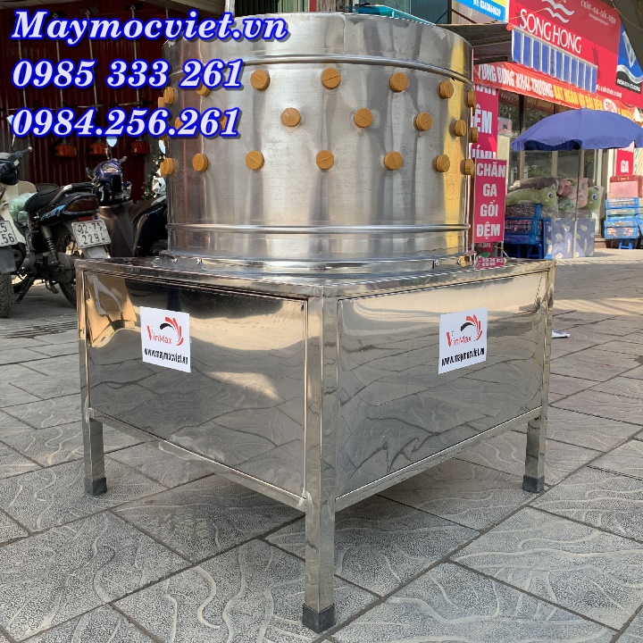 Máy vặt lông gà phi 60cm Vinmax sạch nhanh, giá rẻ, cao cấp