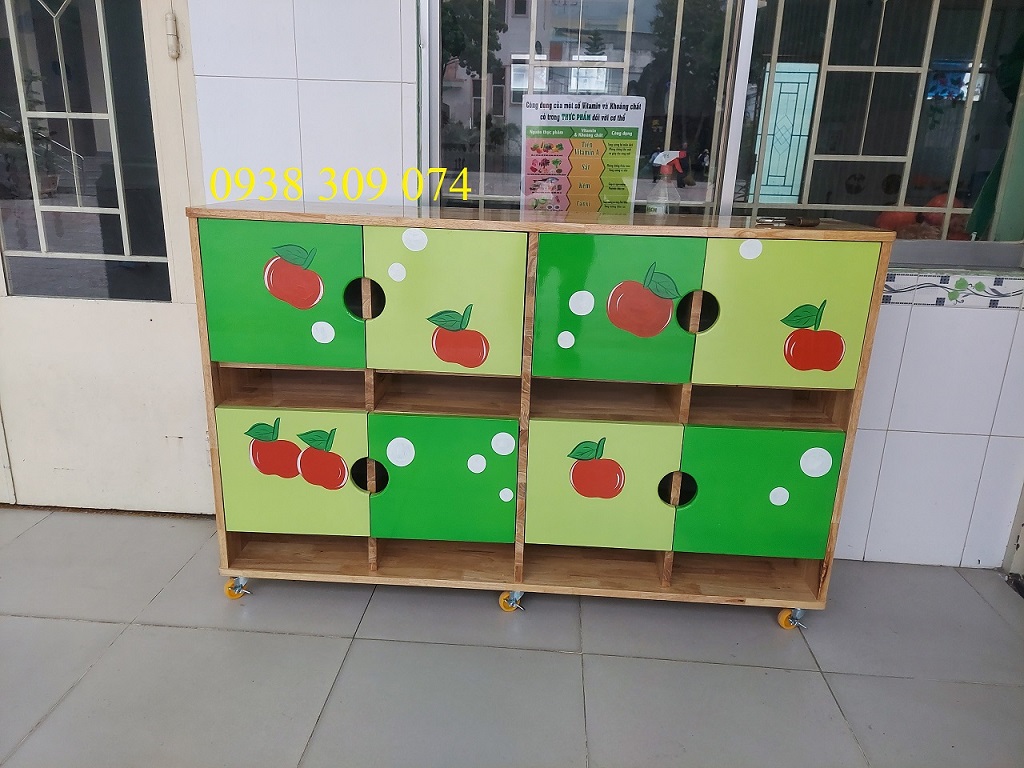 Tủ cặp dép cho bé mầm non giá rẻ tận xưởng, chất lượng cao