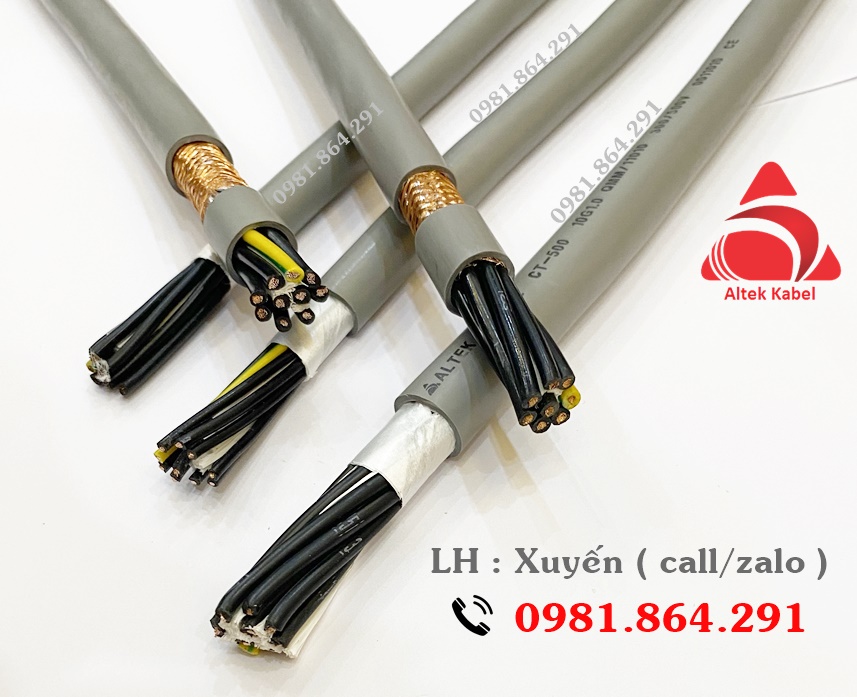 Cáp điện điều khiển 6x1.0mm2 chống nhiễu hãng Altek Kabel