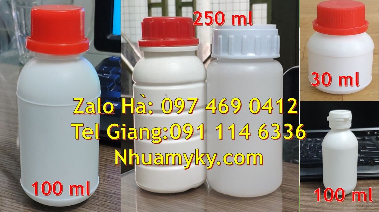 Bán chai nhựa 30ml có nắp thoát khí,chai nhựa 100ml đựng dầu vừng rẻ