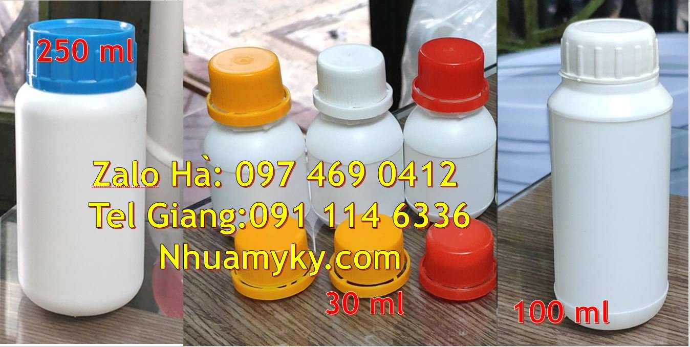 Bán chai nhựa 30ml có nắp thoát khí,chai nhựa 100ml đựng dầu vừng rẻ
