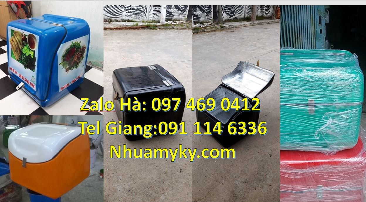 Bán thùng giao hàng trả sữa trân châu,thùng giao đồ ăn nhanh cỡ nhỏ re