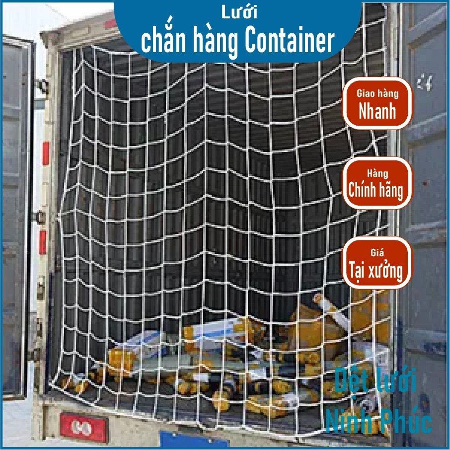 Lưới chắn hàng container cho hàng xuất nhập khẩu