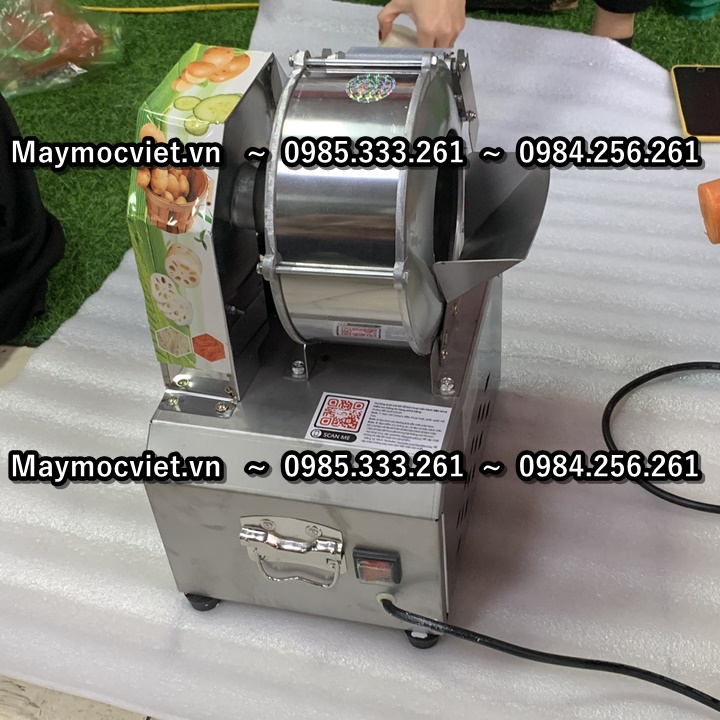 Máy thái lát, thái sợi cà rốt khoay tây điện
