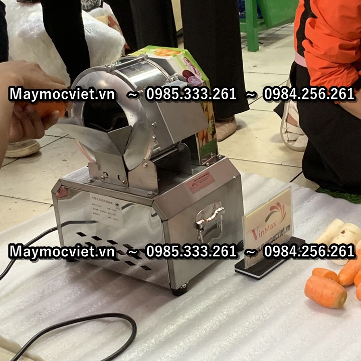 Máy thái lát, thái sợi cà rốt khoay tây điện